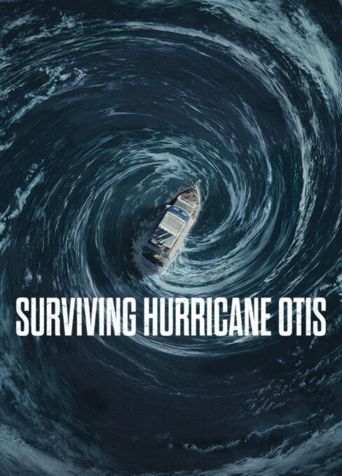 A boat caught in a whirlpool with 