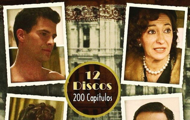 DVD cover for the Spanish series Amar en Tiempos Revueltos.